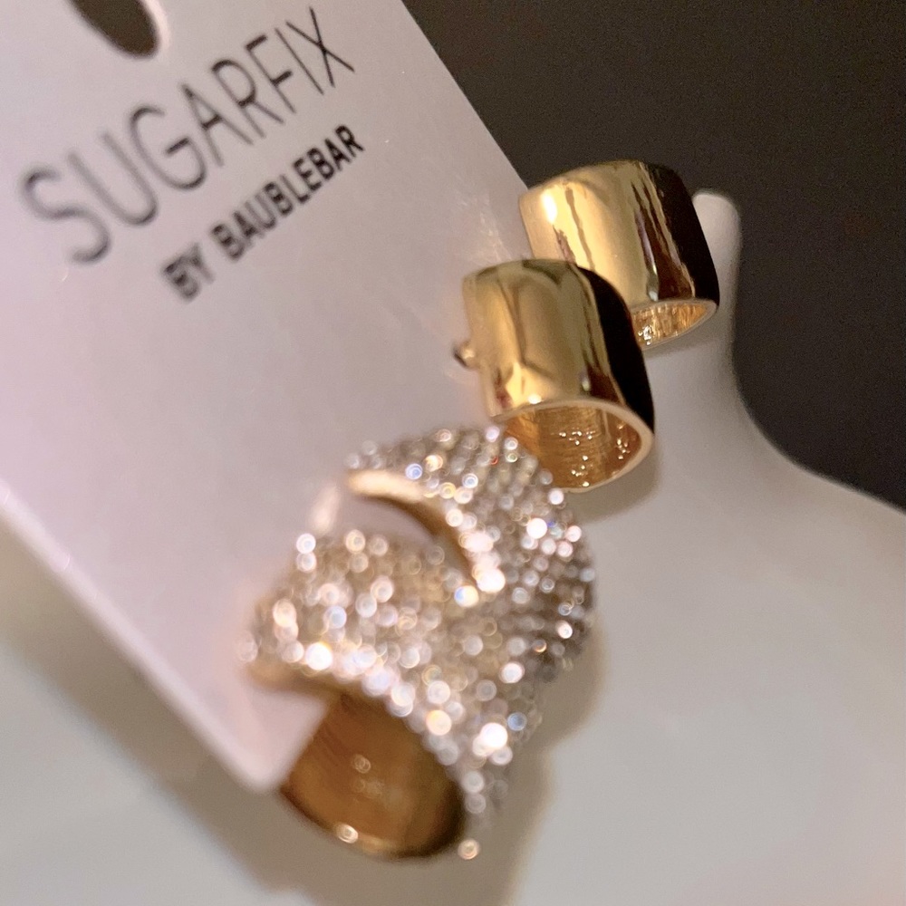Sugarfix by (2 Sets)Baublebar Earrings Nickel Free Beautiful! NWT - Picture 5 of 5